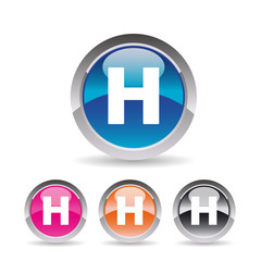 Obraz premium Picto lettre H