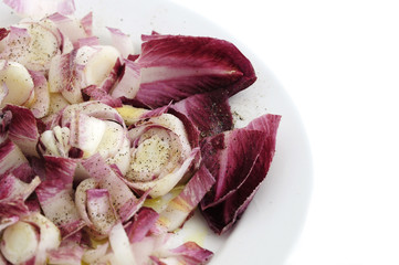 Salade d'endives rouges