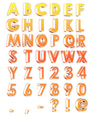Colorful 3d alphabet
