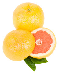 ripe red grapefruits