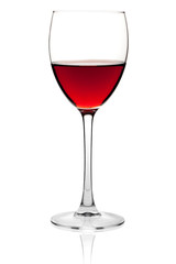 Red wine in a glass