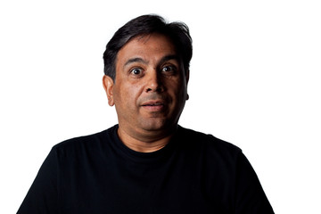Amazed Indian man