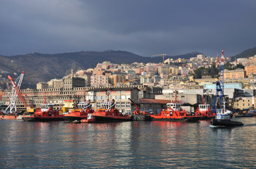 Fototapeta na wymiar zobacz do Genui z portu
