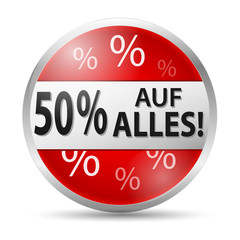 50 Prozent Rabatt