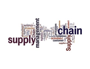 Fototapeta premium Supply Chain Management (SCM)