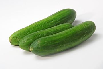 Tasty kitchen. Fresh vegetables isolated on white