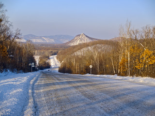 Road from pass