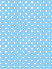 Jpg. Blue Background with White Polka Dots © Linda J Photography