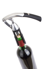 wine bottle isolated on a white background