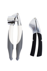 Garlic press isolated on white