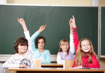 Grundschüler melden sich