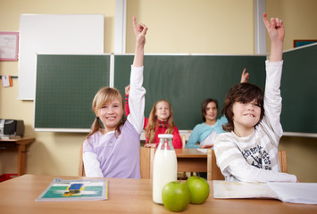 Grundschüler melden sich