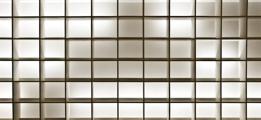 Bibliothèque moderne blanche