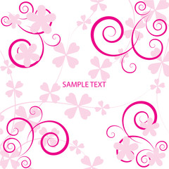 Abstract flowers background with place for your text