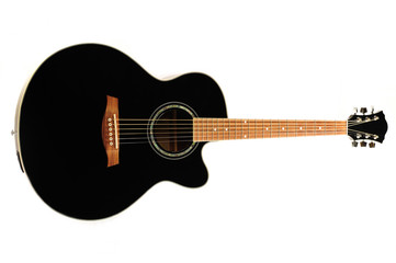 Naklejka na ściany i meble Black guitar