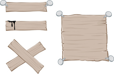 Etiquettes bois - illustration
