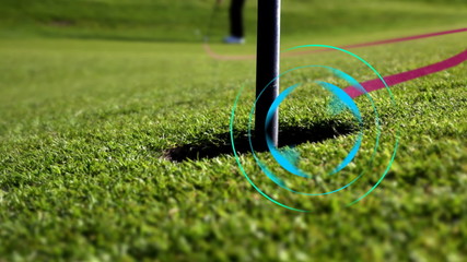 perfect golf putt - target animation
