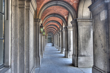 Obraz premium Dutch Parliament Corridor