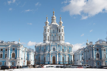 Russia, St. Petersburg. Smolny Cathedral