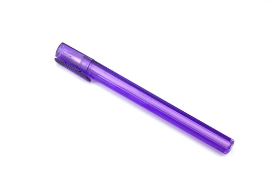 Violet ball-point pen