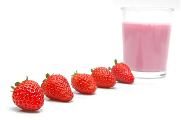 Fresas y batido