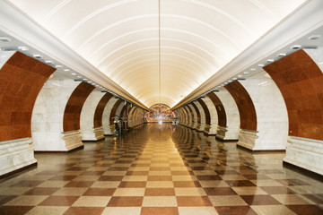 tunnel of metro station