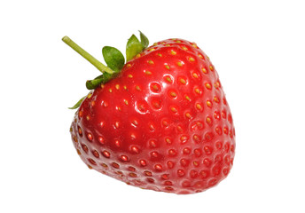 Strawberry on the white background