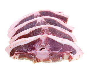 saddle of lamb, raw
