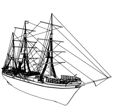 Sailing Ship Vector 04