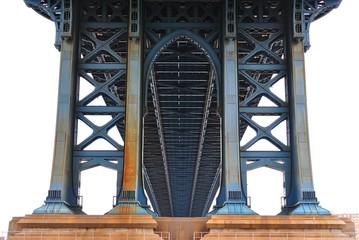 Fototapeta premium under the Manhattan Bridge