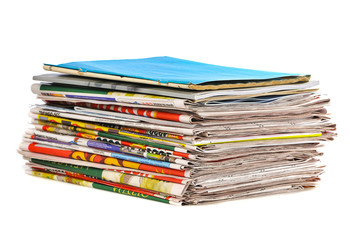 stack of newspaper