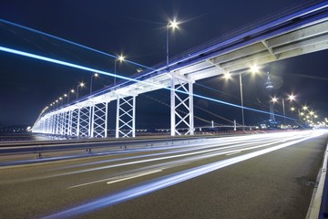 highway under the bridge in macau