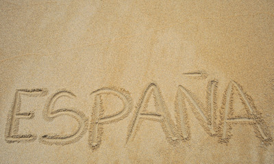 España escrito en la arena