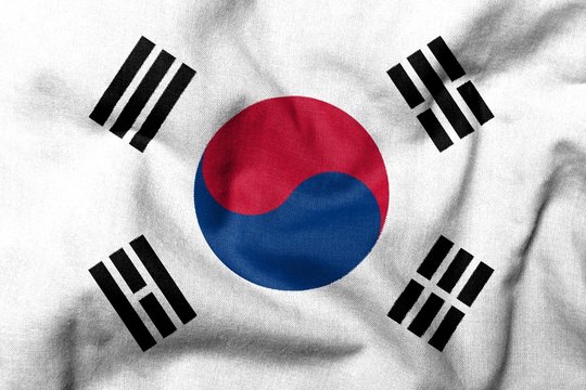 3D Flag of South Korea