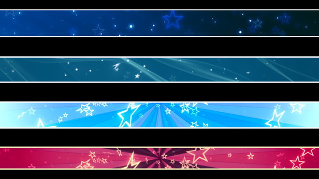 Retro Stars Lower Third Loops