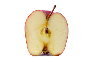 Half Red Apple