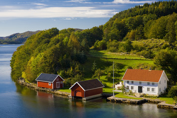 Fototapeta na wymiar Krajobraz południowej Norwegii