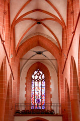 Naklejka premium Indoor Christian Church With Lights