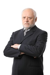 Portrait of serious senior businessman