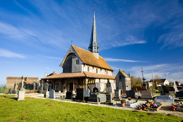Fototapeta na wymiar Kościół w Bailly-to-Franc, Champagne, Francja