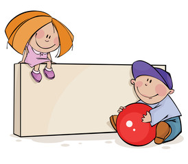 Framework with funny kids