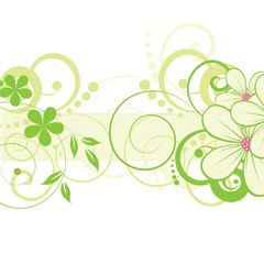 Abstract flowers background with place for your text