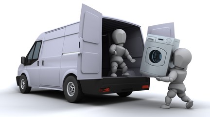 removal men loading a van © Kirsty Pargeter