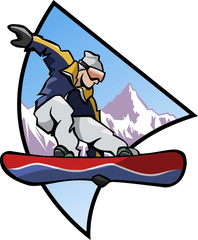 Snowboard logo - Colors