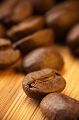 Coffee bean close-up