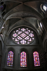Fototapeta premium Cathedral Notre Dame interior, Lausanne, Switzerland