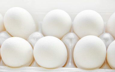 Some white eggs