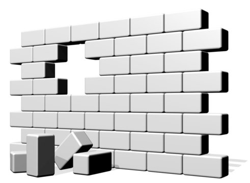 Muro di Mattoni Bianchi-White Brick Wall