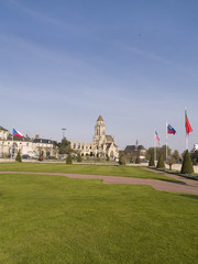 Fototapeta premium Caen, ciudad de Normandía destruida en la 2ª guerra mundial