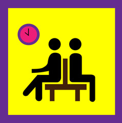 Fototapeta premium waiting sign